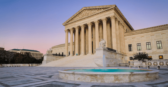 The United States Supreme Court at dusk 1200x624 px