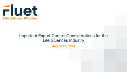 08282024 - Important Export Control Considerations for the Life Sciences Industry